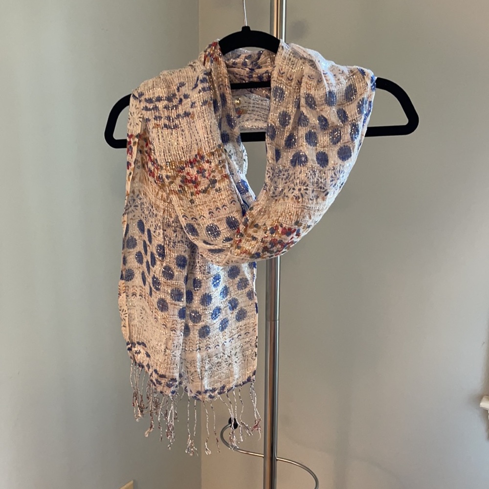 Loose Weave Soft, Colorful Scarf 62 x 20 inches